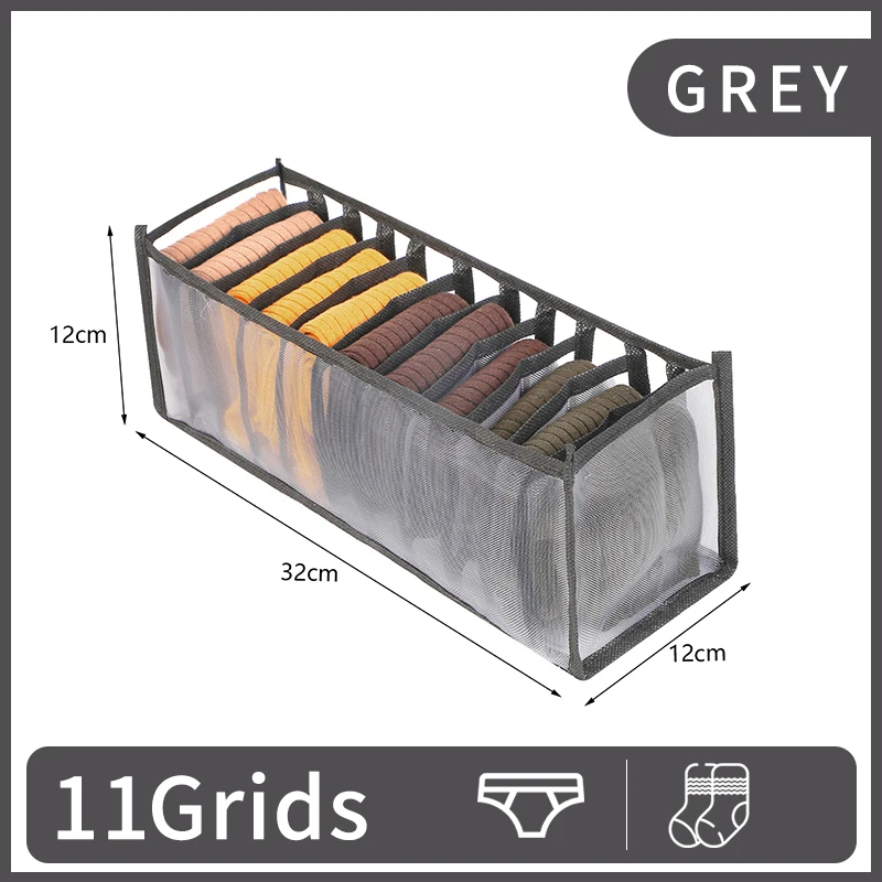 underwear storage box underwear folding cabinet clothes organizer bedroom socks pants drawer organizer: DEEP BLUE