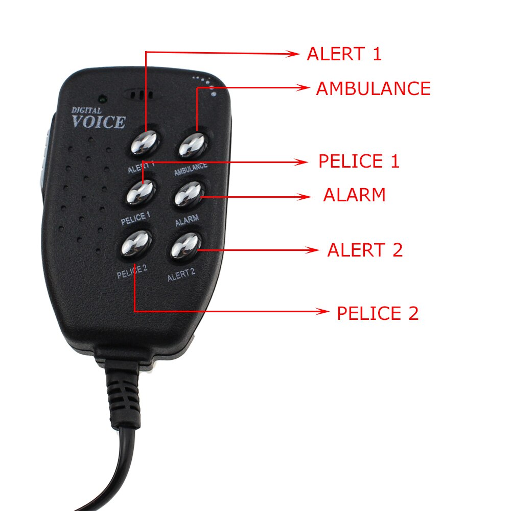 12V 6 Sound 100W Tone Loud Horn Motorcycle Auto Car Vehicle Truck Speaker Warning Alarm Siren Police Fire Ambulance Loudspeaker