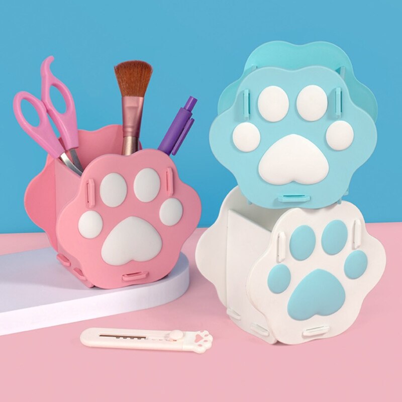 M17F Stilvolle Kätzchen Paw-wie Stift Halter Home/Büro/Schule Schreibtisch Management Halter Box Multifunktions Desktop Stift halter