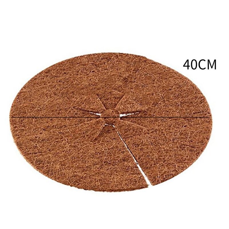 Coir Mat Plant Cover Mulch Disks Frost Protect For Gardening Coconut Mulch Cover Mulch Disc Cold Protect Winter Mulching Plant: brown 40cm