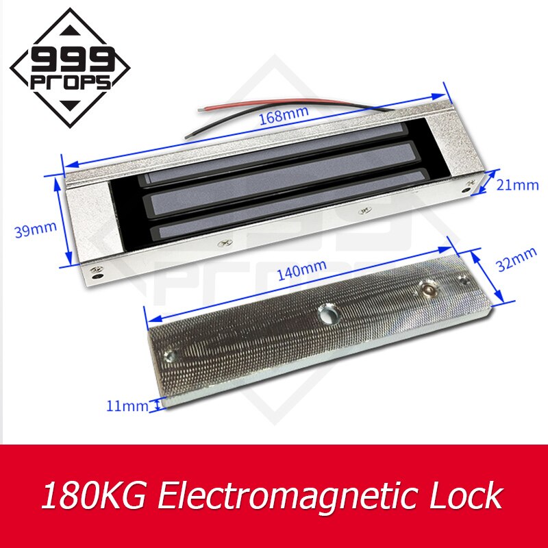 Sugning 180kg magnetlås flugtrumssæt installer den elektromagnetiske lås på dør eller kasse takagism spil prop
