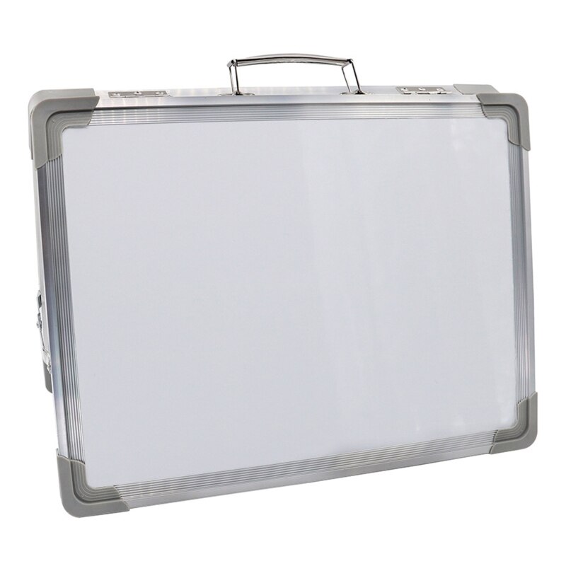 Pizarra blanca plegable magnética de escritorio, Mini caballete portátil de doble cara para mesa con soporte para dibujo de niños