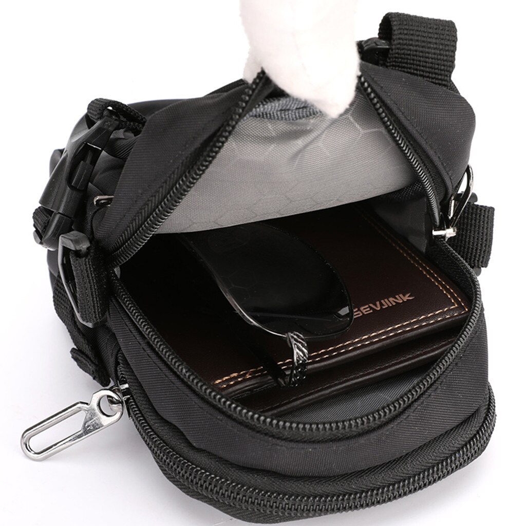 Unisex Waterproof Mobile Phone Bags Single Shoulder Messenger Bags Business Style Chest Bag Male Men Bolsa