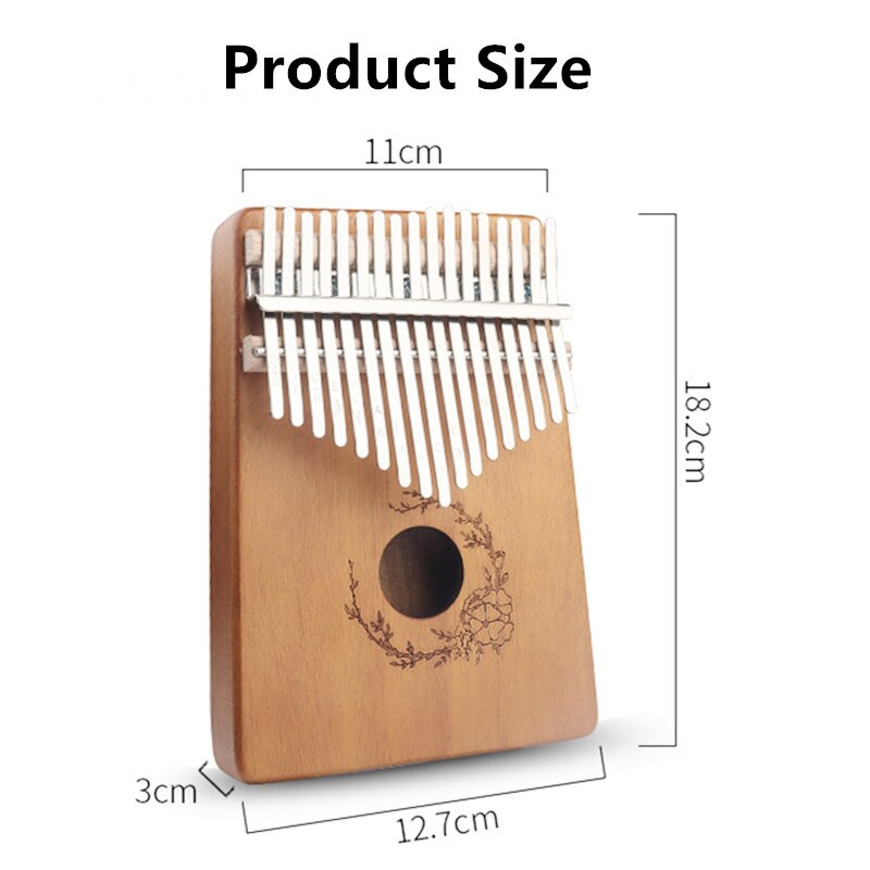 Kalimba 17 Keys Kalimba Bamboo Beginner Thumb Piano With Accessory Instructions Tuning Hammer Musical Instrument