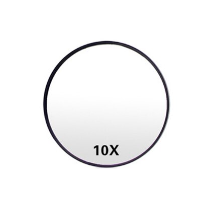 22 Light touch screen led makeup mirror with 10X magnifying small mirror desktop 3 folding adjustable Cosmetic vanity mirror: black 10X Magnifying