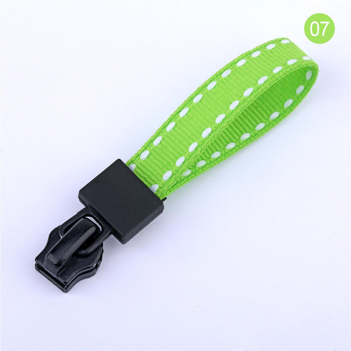 Nr. . 5 rits sliders band slider 23 kleuren linten donsjack katoenen jas rits trekkoord kleding accessoires 10 stuks: 07