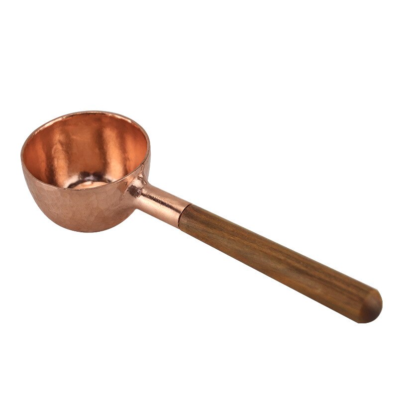 Wooden measuring spoon set kitchen measuring spoon tea coffee spoon sugar spice measuring spoon copper coffee spoon