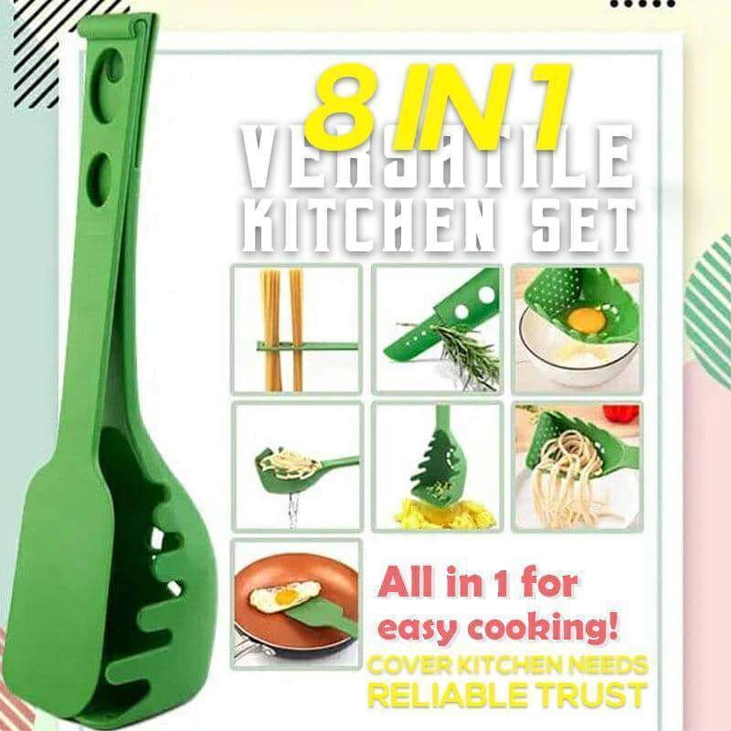 8 In 1 Veelzijdige Keuken Gadget Set Veelzijdige Keuken Spatel Keuken Multifunctionele Spaghetti Lepel Koken Tool