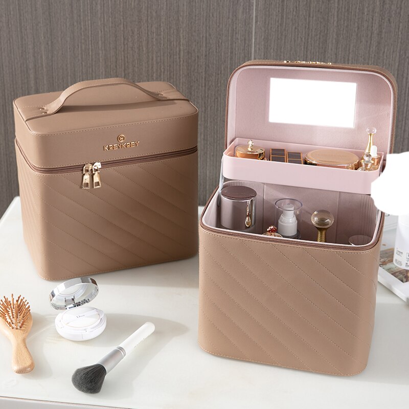 Makeup Bag Toiletry Cosmetic Storage Box Portable travel Make Up Suitcase: 14