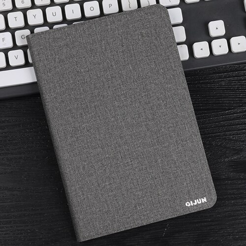 Axd flip case voor samsung galaxy tab 3 lite 7.0 t110 t111 t113 leren beschermhoes standaard fundas capa voor tab 3 3g wifi lte: Grijs