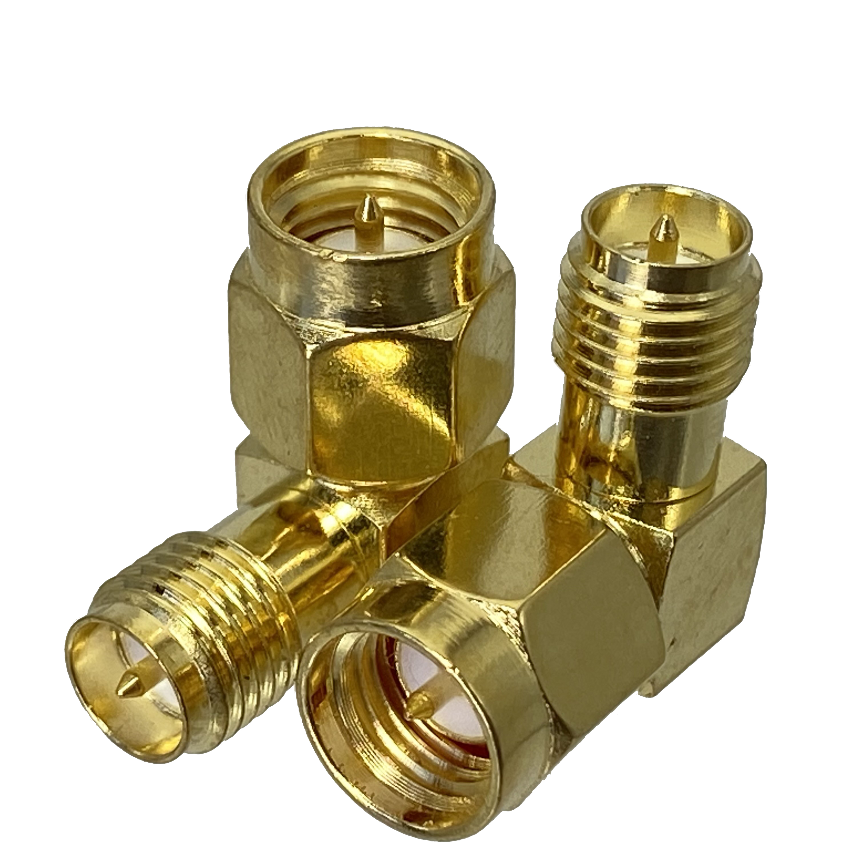 Sma rp sma adapter, sma hane hona rp-sma hane hona antennkontakt, sma kopplare rak 90 graders rf koaxialadapter 50 ohm: Grå