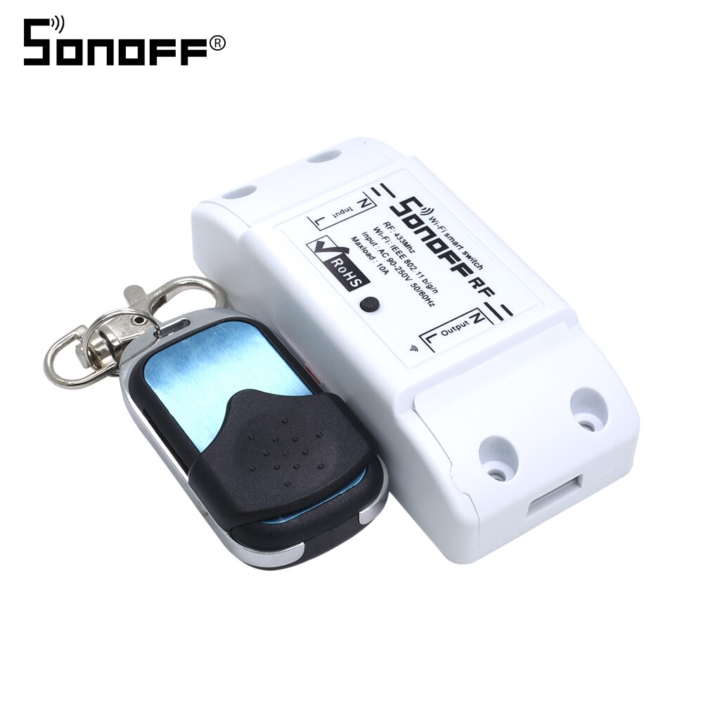 ITEAD SONOFF RF/RFR3 R3 Bridge 433 WIFI Wireless Smart Switch Remote Controller 433mhz Support DIY Google Home Automation Alexa: RF with remote