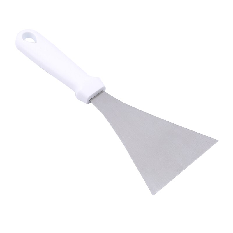Witte en zwarte handgreep rechte schep teppanyaki schep schep pizzagrijper keukenbenodigdheden keukenbarbenodigdheden: Wit