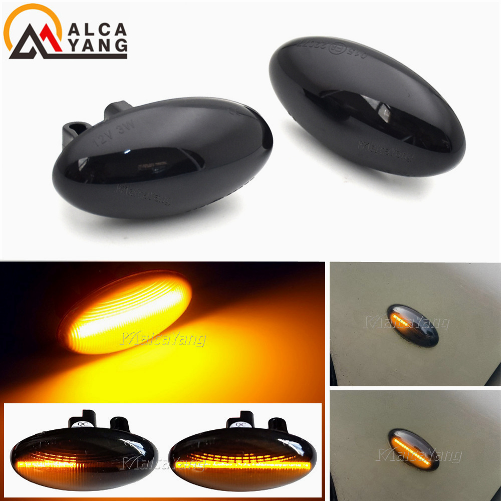 2 stuks voor Toyota Aygo Fiat Scudo dynamische led-richtingaanwijzer zijmarkeringslichten sequentiële knipperlichten