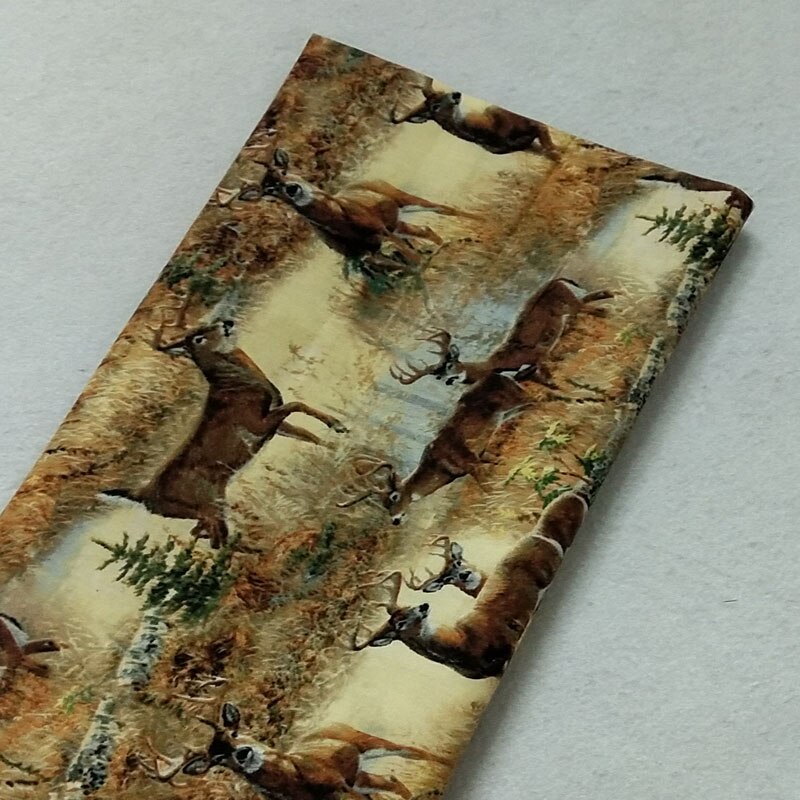 100% Plain Cotton Vivid Brown Elk Deer Fabric Patchwork Dress Cloth Ornament Home Dcecor