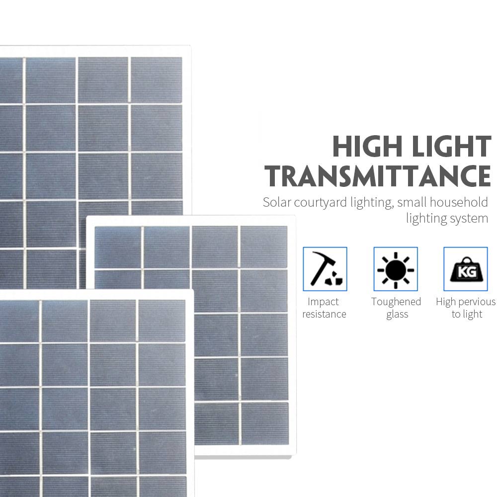 Cewaal – Mini panneau solaire 5V, bricolage, pour batterie, chargeur de téléphone Portable, 1.5W 2W 2.5W 3W 4W 4.2W 5W