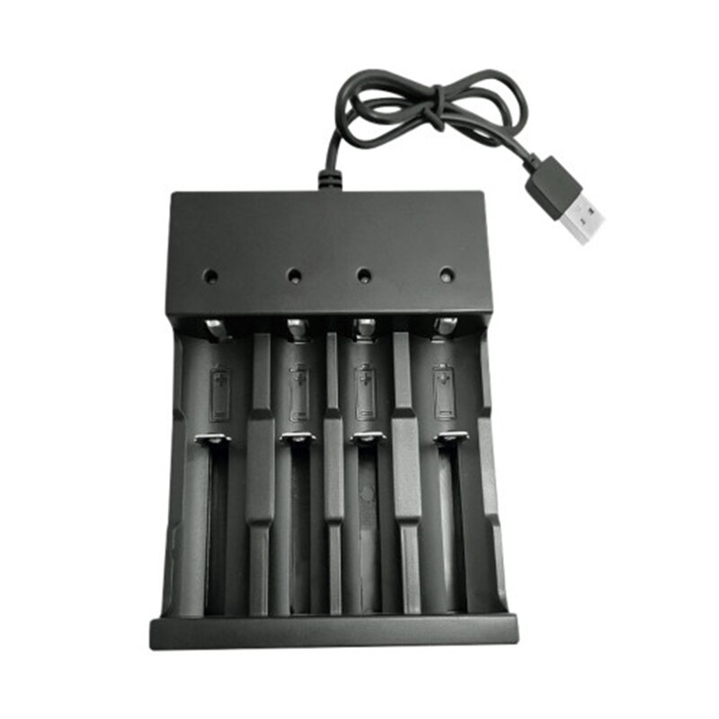 Voxlink 18650 batterilader ledet 4 spor smart frakt 26650 21700 14500 26500 22650 26700 li- ion oppladbar batterilader