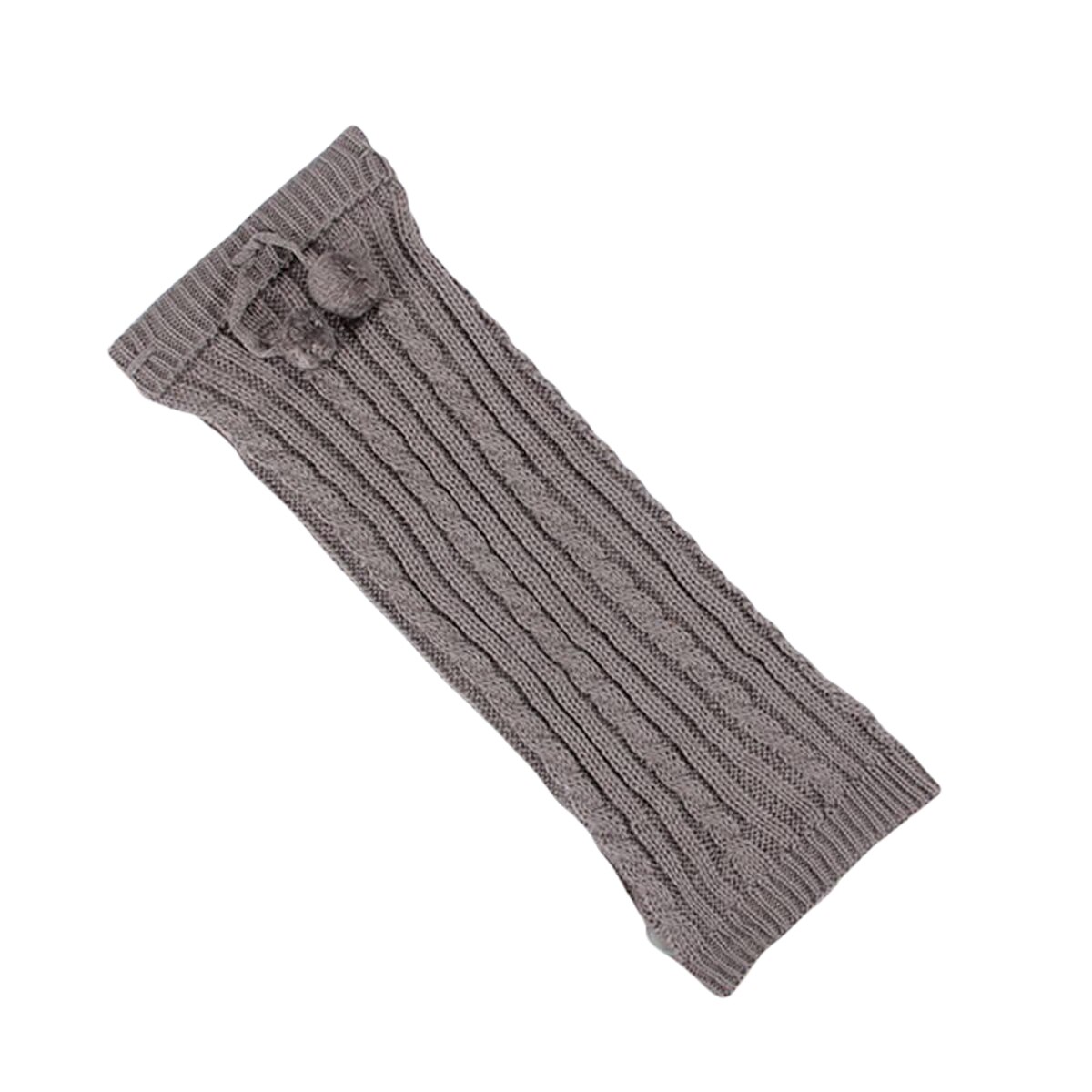 Calentador de piernas femenino Color sólido media de punto protector de pierna para mujeres gris claro/Gris oscuro/café/púrpura