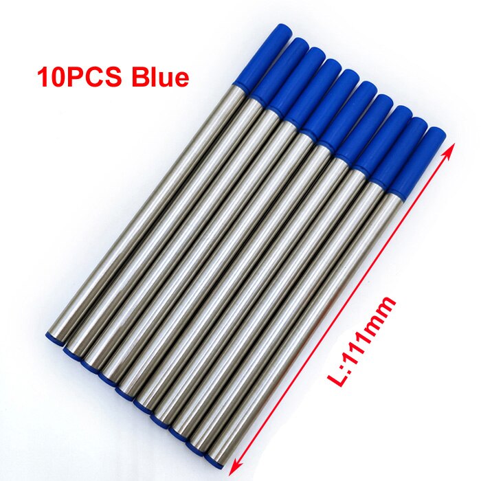 10 PCS/lot highly BLUE and black ink refill for roller ball pen refills: 10 PCS blue refills