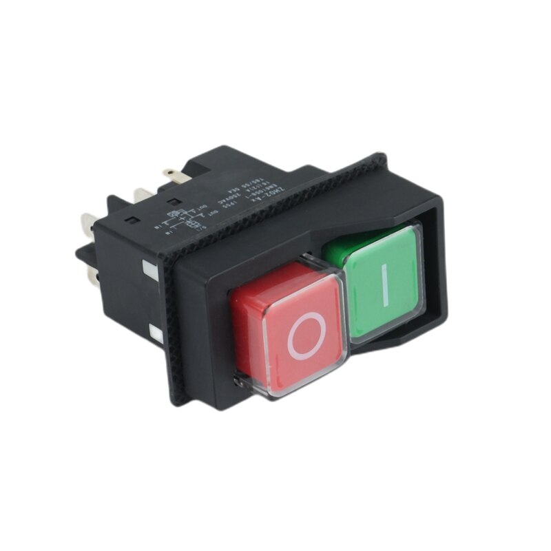 250V 16A Waterproof Magnetic on Off Switch KLD28 Start Stop Magnetic on Off Switch for Workshop Machines