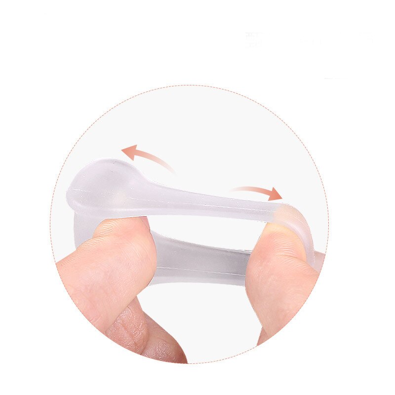 2Pairs Silicone Big Toe Two Hole Thumb Valgus Toe Separator Pedicure Gel Foot Fingers Protector Corrector Foot Care Tool