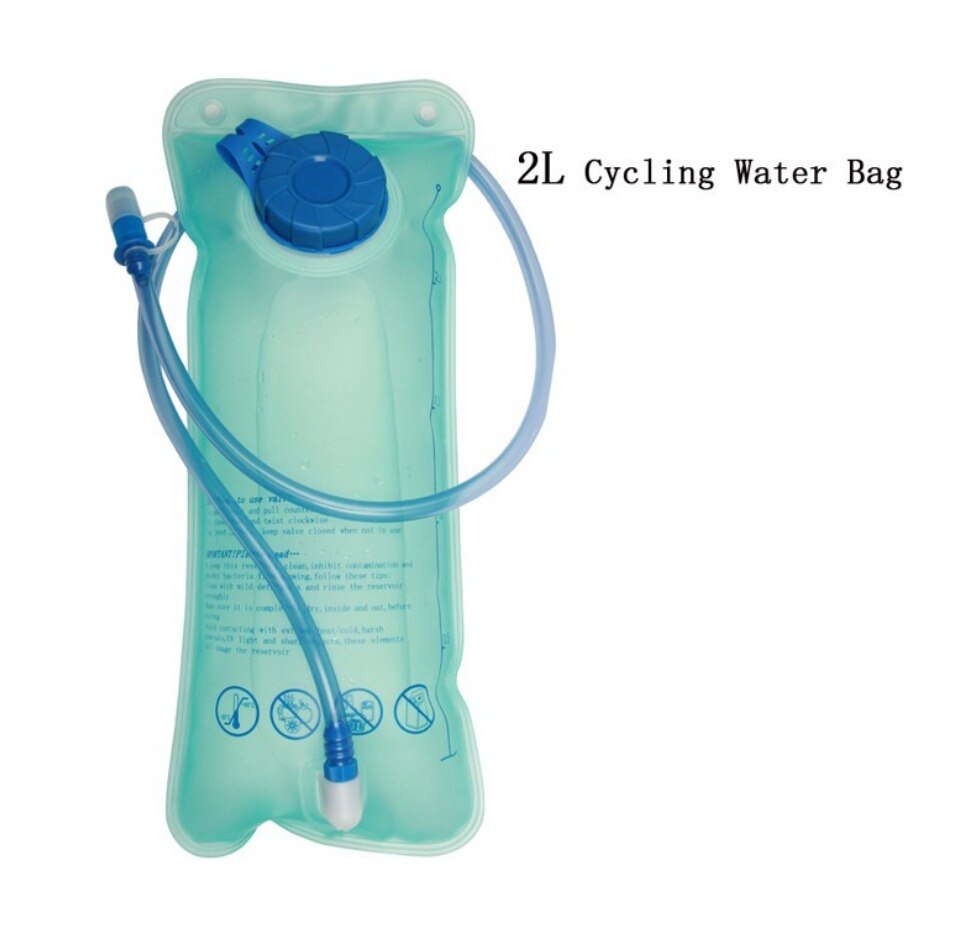 Water Bladder Bag Water Reservoir Hydration Pack 2L Storage Bag BPA Free Outdoor Riding Hydration Vest Backpack