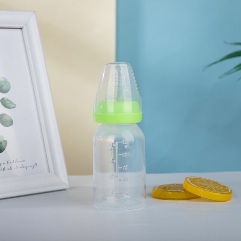 120ml 6- måneder og opefter baby standard mundflaske nyfødte fodringsforsyninger: Grøn