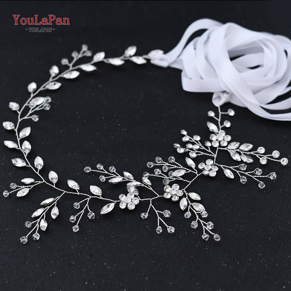 TOPQUEEN SH65 Bridal Belts Rhinestone belt Wedding Sash Belt for the Bride Wedding Accessories ivory bridesmaids dresses belt: white ribbon