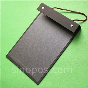 Swatch StackBook Cover A4, fabric samples cards holder textile material collection stack book leather flip fold display binder: black / with front cover