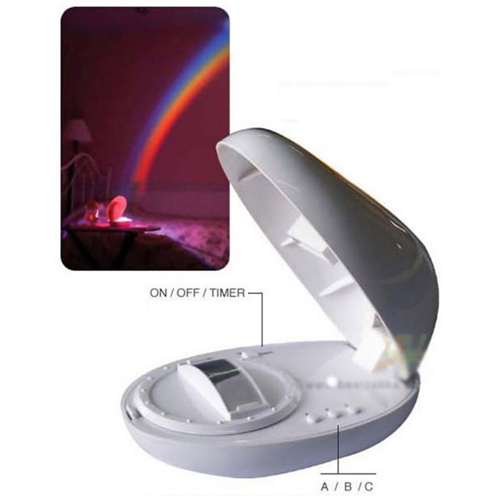 LED Projection Lamp Light Rechargeable Rainbow Colorful Led Night Light Romantic For Children