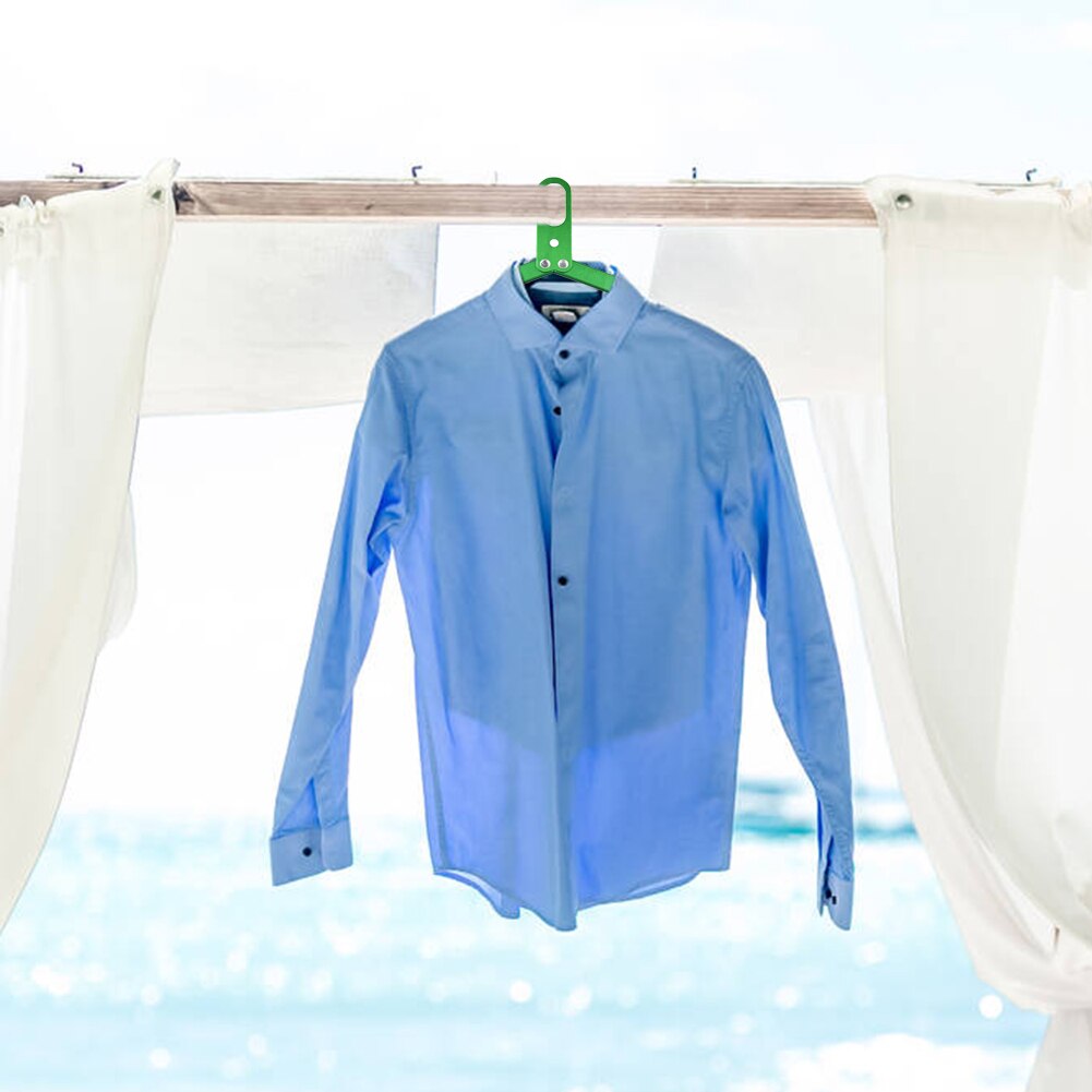 Portable Coat Clothes Hanger Travel Aluminum Alloy Folding Clothing Drying Rack Household Clothing Easy Carrying