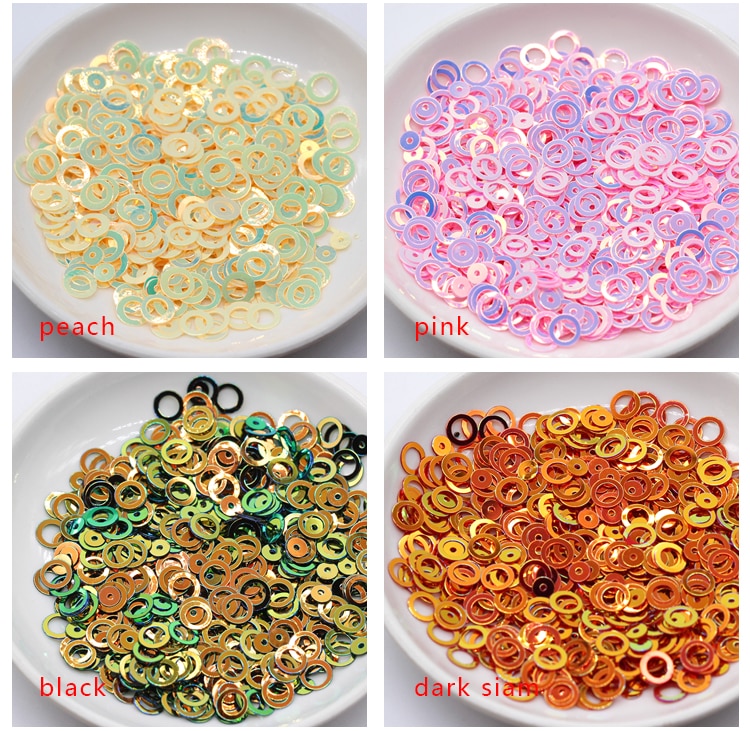 20 G/pak Multi Mix 3Mm 4Mm 5Mm 6Mm Pailletten Kleurrijke Platte Ronde Losse Sequin Naaien Bruiloft ambacht, vrouwen Kledingstuk Accessoires