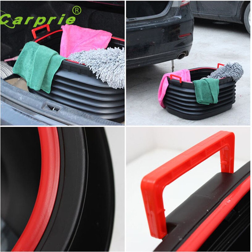 18L Car Trunk Foldable Rubbish Container Portable Plastic Water Barrel Organizer Box Jul 28