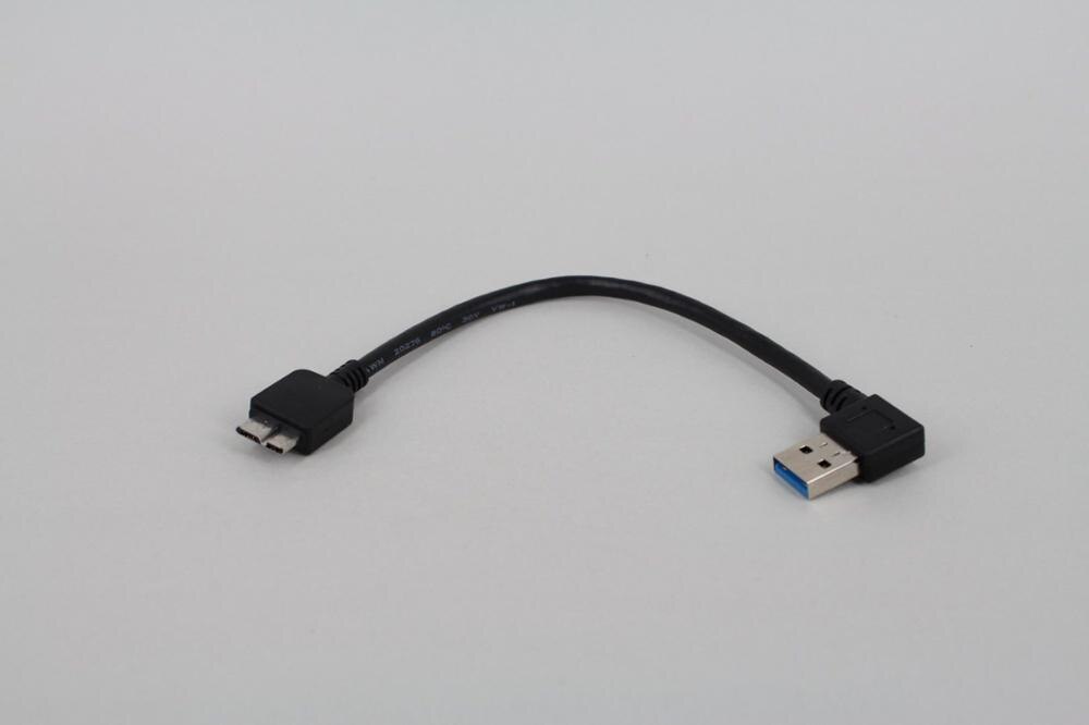 30cm 90 degree right angled Micro B USB 3.0 Data Sync Charging Short Cable for USB3.0 Mobile hard disk