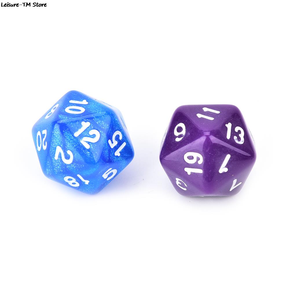 20 Side Digitale Dobbelstenen Nummer 1-20 Voor Rpg Game Dice Kleurrijke D20 Dobbelstenen Set