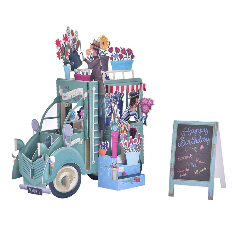 3D Pop UP Cards Birthday Graduations Card Fathers Day Card Souvenirs Lifelike Model For Boy Dad Kids Father