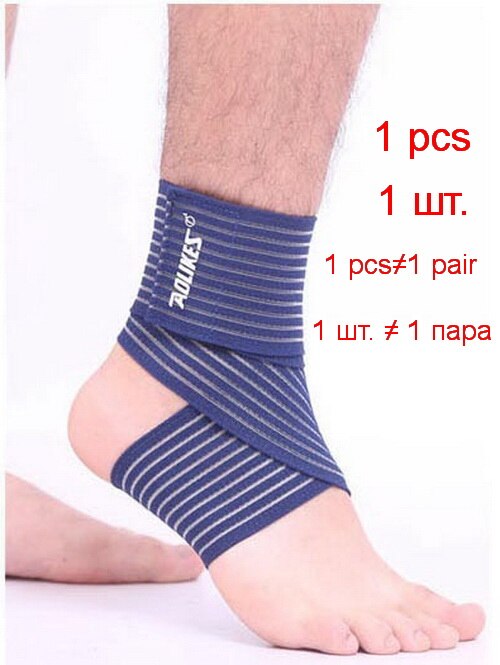 AOLIKES – Bandage de cheville élastique pour Sport, 1 pièce, pour la gymnastique, bande de protection des pieds, Support de retenue des tendons d&#39;achille, ceinture plantaire: 1 pcs blue