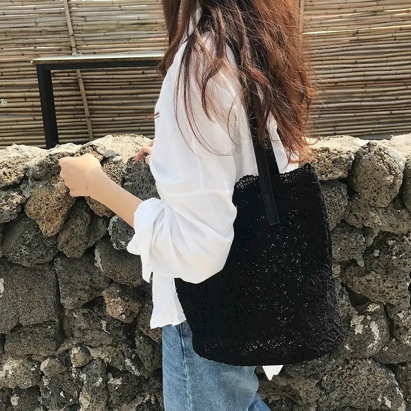 Bolsos de mano de para mujer, bolsos de hombro de gran capacidad, bolso de cubo con asa superior, bolsos de compras de lujo para mujer, bolsos Casuales: Beige