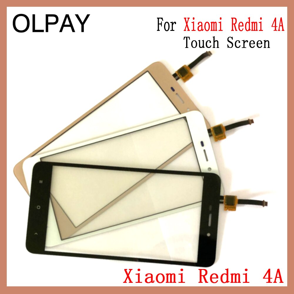 OLPAY 5.0'' 100% Original Touch Screen For Xiaomi Redmi 4 4 Pro 4A 4X Glass Front Glass Digitizer Panel Lens Sensor