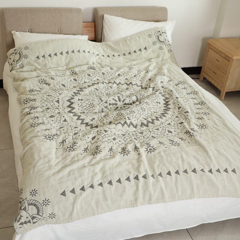 100%  puuvilla boho kesä kevät peitot sänky sohva matkustaa hengittävä tyylikäs mandala iso pehmeä viltti para peitto 200 x 230cm