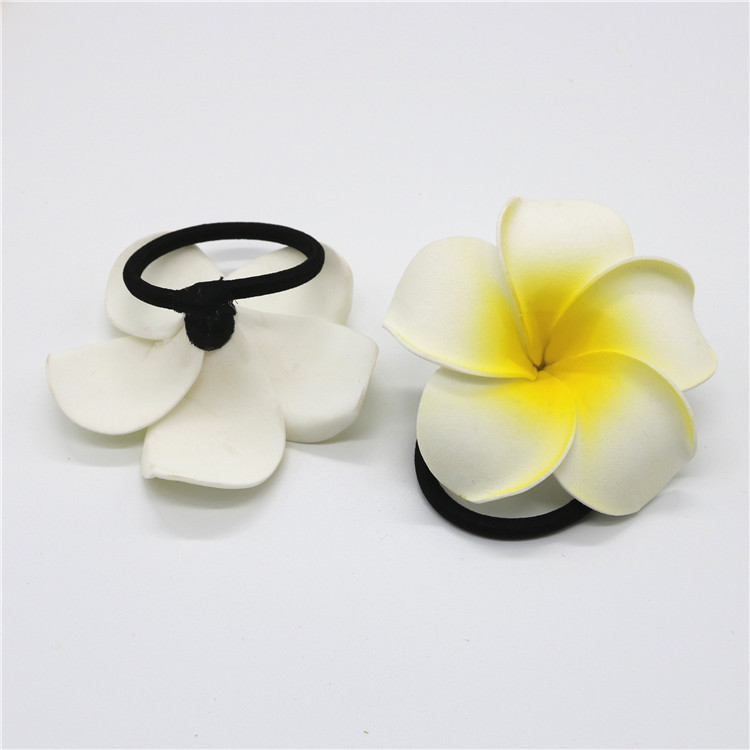 50 Pz grande 6 cm Plumeria Hawaiano del frangipane del Fiore di Seta Artificiale Falso Fiore di Diy per La Decorazione Della Festa Nuziale arancione colore