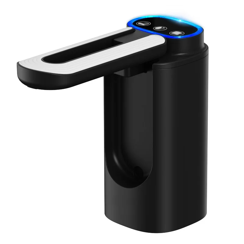 Waterflespomp Automatische waterdispenser voor 5-galon fles Type-C Opladen Draagbare elektrische waterdispenserpomp (zwart): Bruin