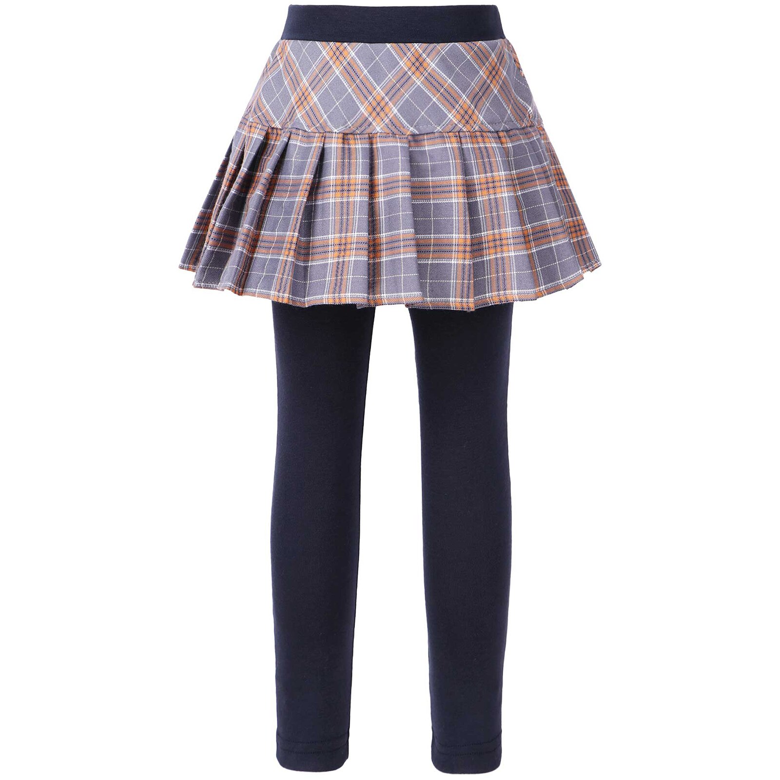 Girls Leggings Skirt Pencil Pants Plaid Pleated Skirt-pants Ballet Dance Wear Spring Autumn Children Trousers Kids Clothes