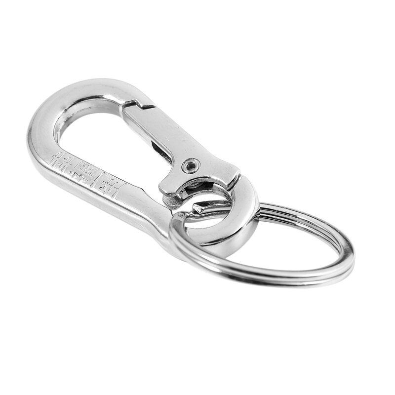 Glossy Metal Lobster Clasp Single Ring Keyring Key Chain