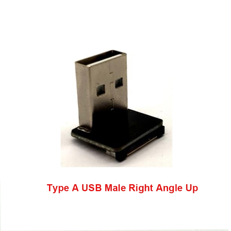 5 to 80 Cm Flat ribbon usb metal cable 90 degree Mini Type C Male to Male Type A Right Angled UP ffc ultra thin cable