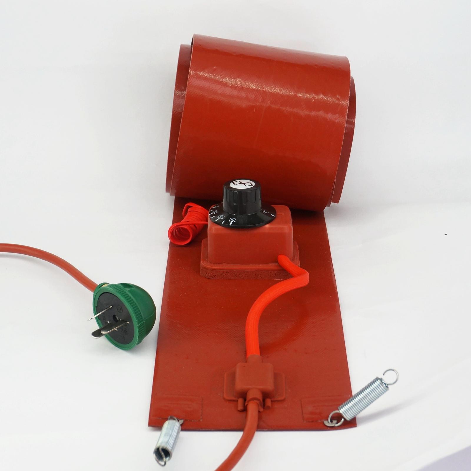 200 L(55 Gallon) 125x1740x1.6mm 1000W Flexible Silicon Band Drum Heater Blanket Oil Biodiesel Plastic Metal Barrel