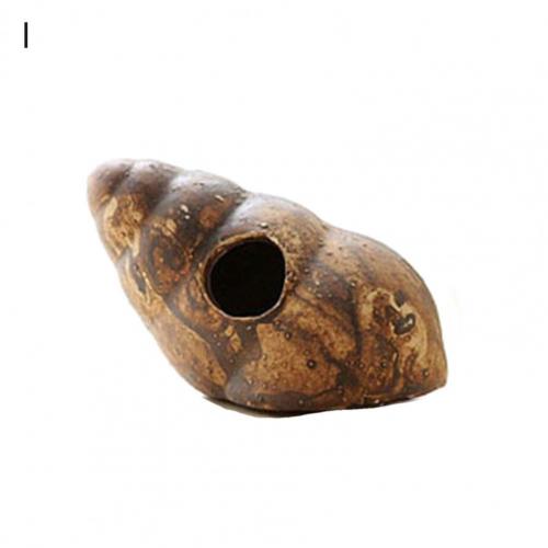 Refugio en forma de maceta para acuario, Casa con forma especial, para peces, camarones, paisajismo, accesorios de rocalla Vintage, decoración de acuario: I