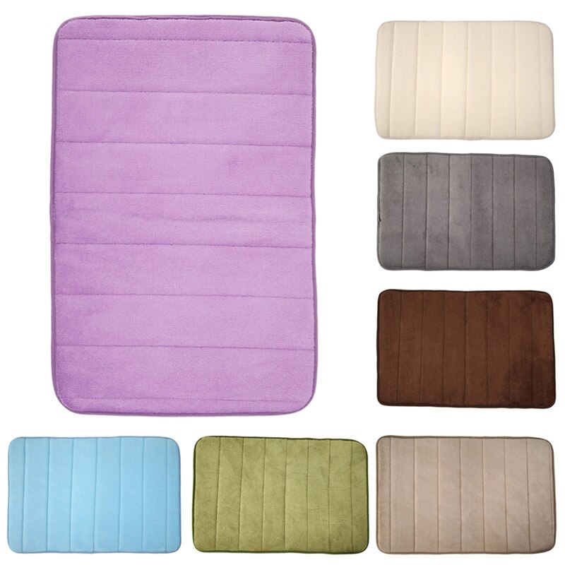 Antislip waterabsorptie badmat shaggy memory foam badmat set keukendeur vloermat tapijt voor toilet 40 x 60cm
