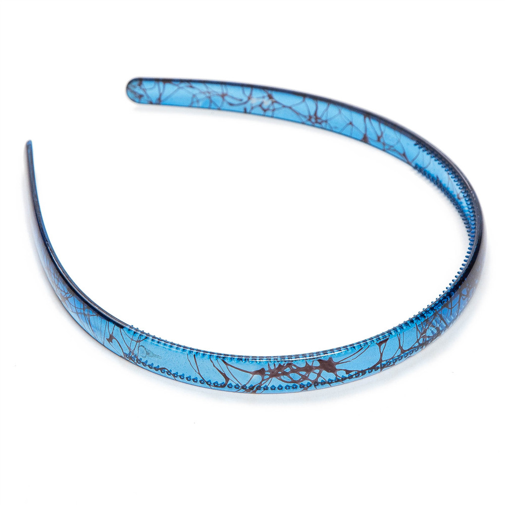 Elastic Waterproof Hairbands Toothed Hair Hoop for Adults Big Washing Face Wide Shatterproof Plastic Headband: green