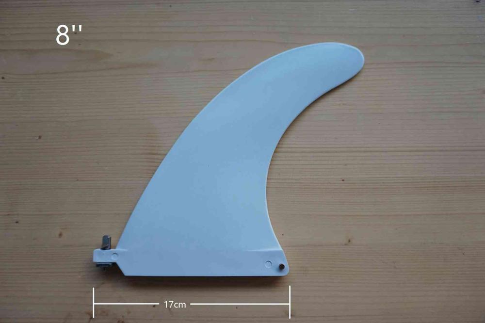 Longboard Fin Center Fin Center Sup Board Fin Surf 10'' 9'' 8'' 7.5'' 6.5'' centre fins Touring Fins FCS II Style Single Fin: 8 inch white